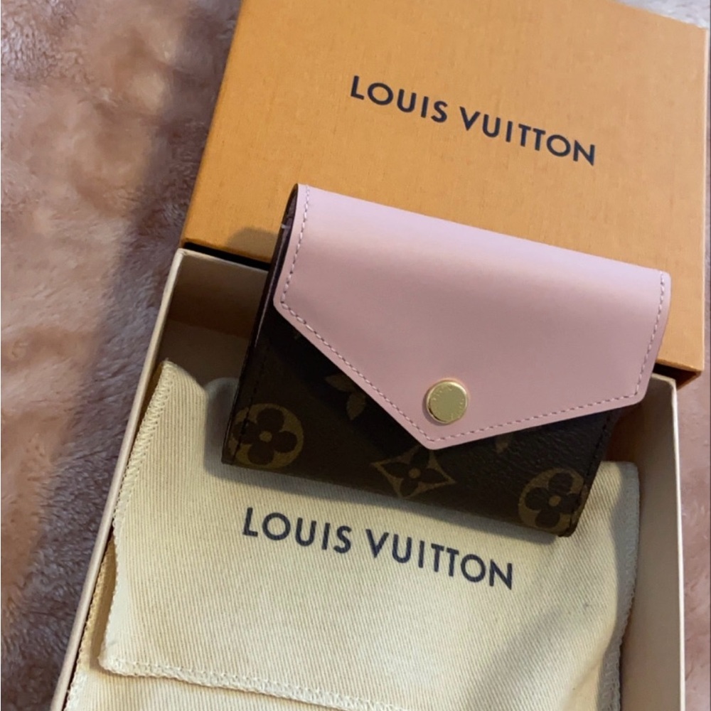 Louis Vuitton Pink and Brown Wallet